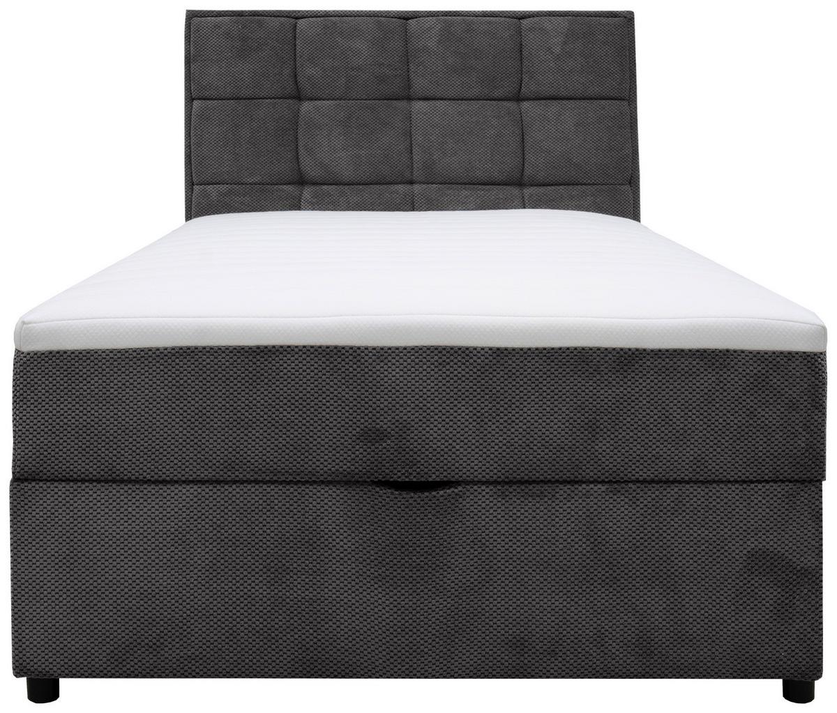 Boxbett mit Bettkasten Catania 120x200 cm Anthrazit - Anthrazit, MODERN, Holz/Holzwerkstoff (120/200cm) - MID.YOU
