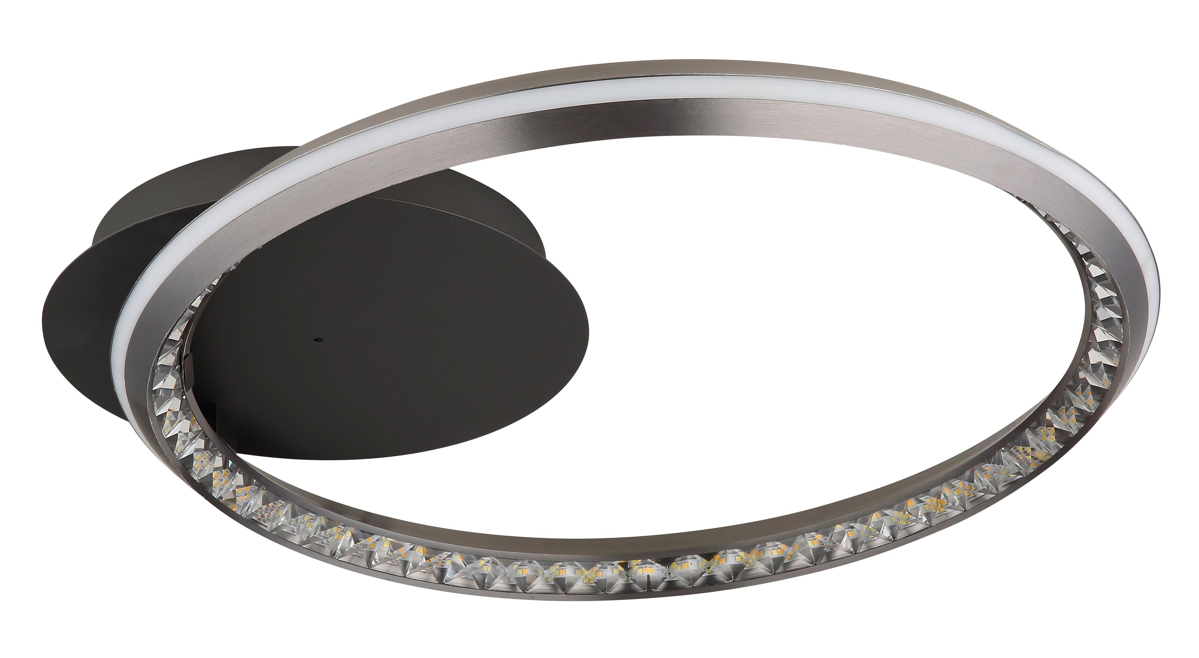 LED-Deckenleuchte 67329-30 Alaina - Opal/Grau, Design, Kunststoff/Metall (53/50/8cm) - Globo