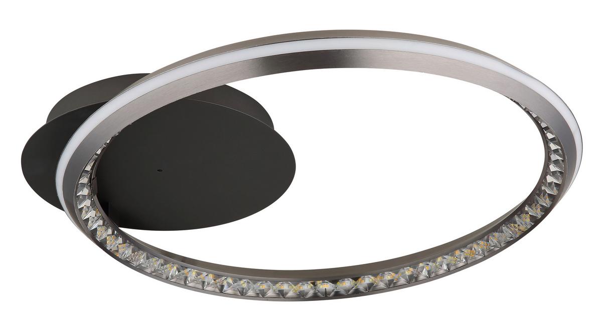 LED-Deckenleuchte 67329-30 Alaina - Opal/Grau, Design, Kunststoff/Metall (53/50/8cm) - Globo
