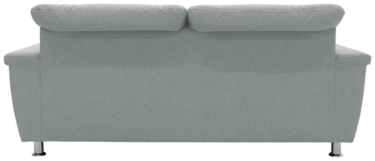 2-sitzer-sofa Kopfteil Verstellbar Franzi Mintgrau - Chromfarben/Mintgrün, KONVENTIONELL, Textil (190/81/105cm) - MID.YOU