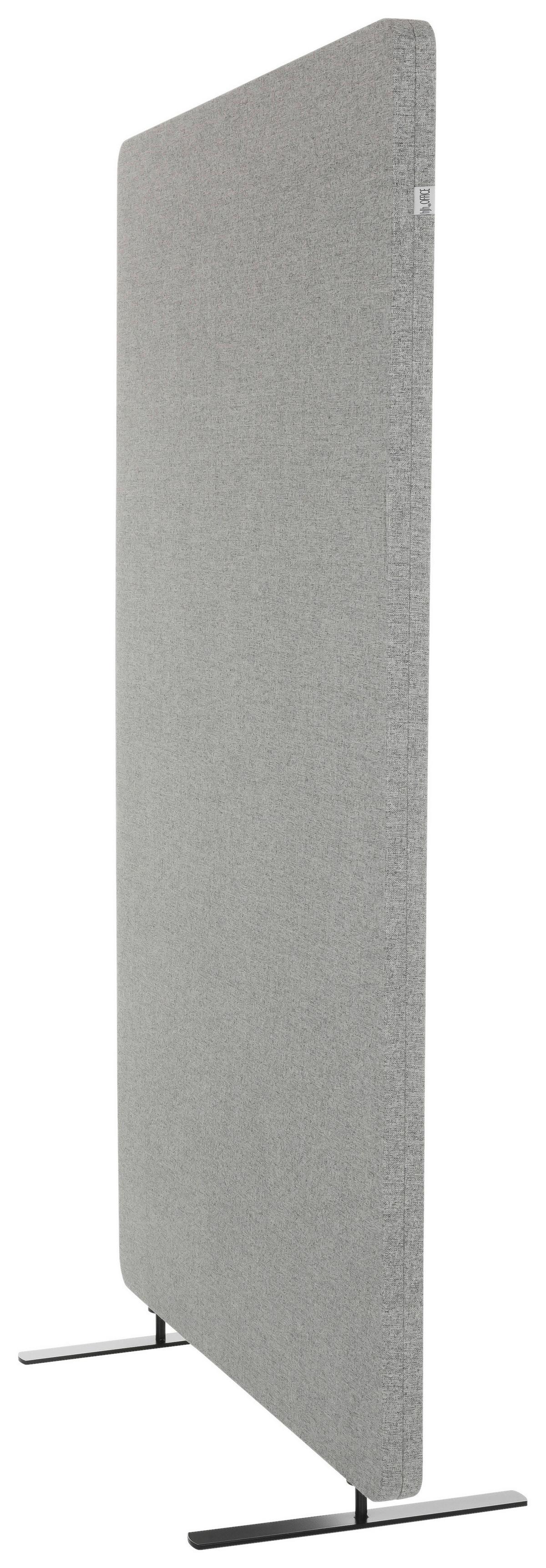 Trennwand Flexmiut Stand - Hellgrau, Basics, Kunststoff/Textil (80/142/35cm) - MID.YOU