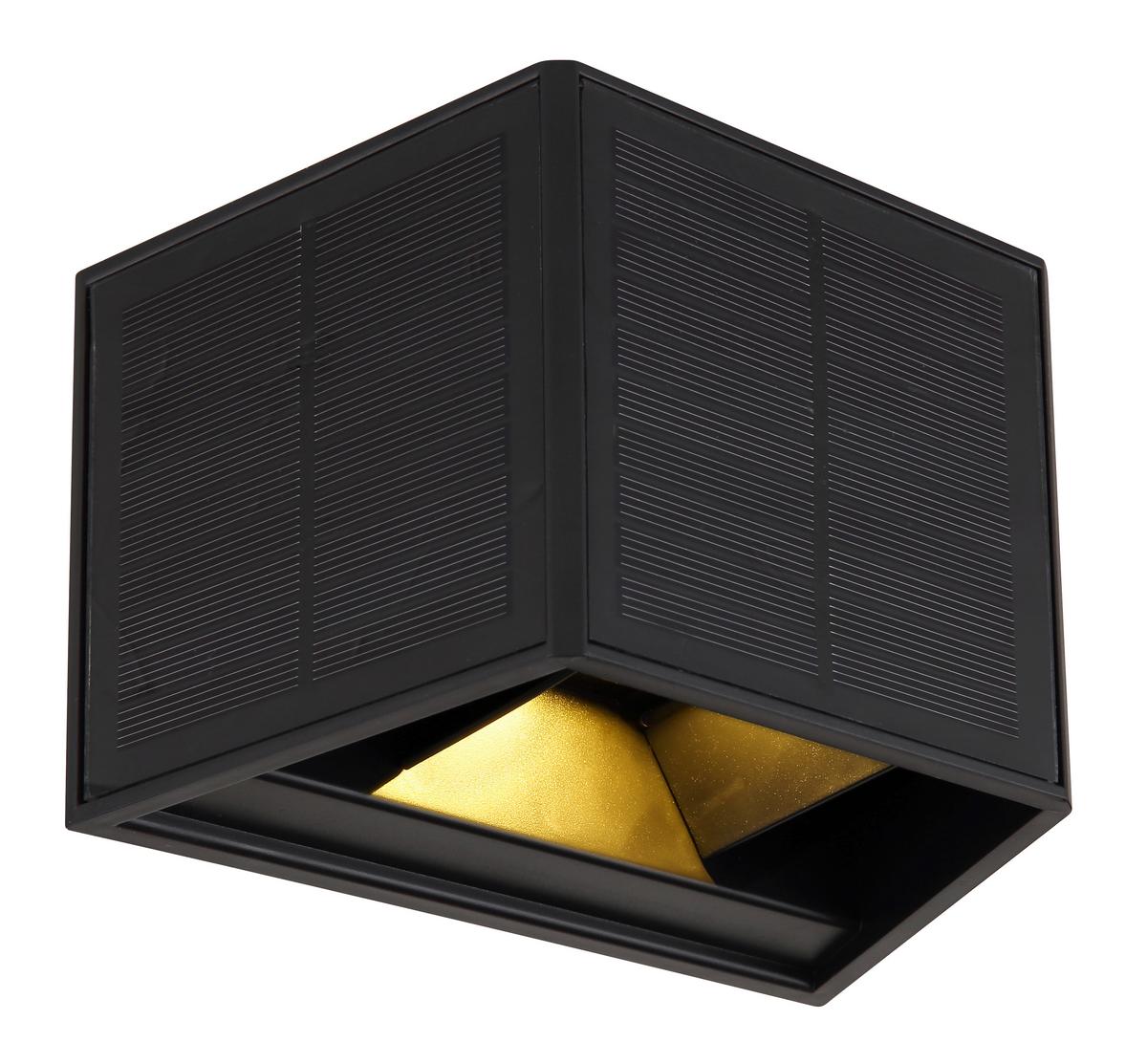 Solarleuchte 36495 - Klar/Schwarz, Design, Kunststoff (15,4/9,6/9,9cm) - Globo