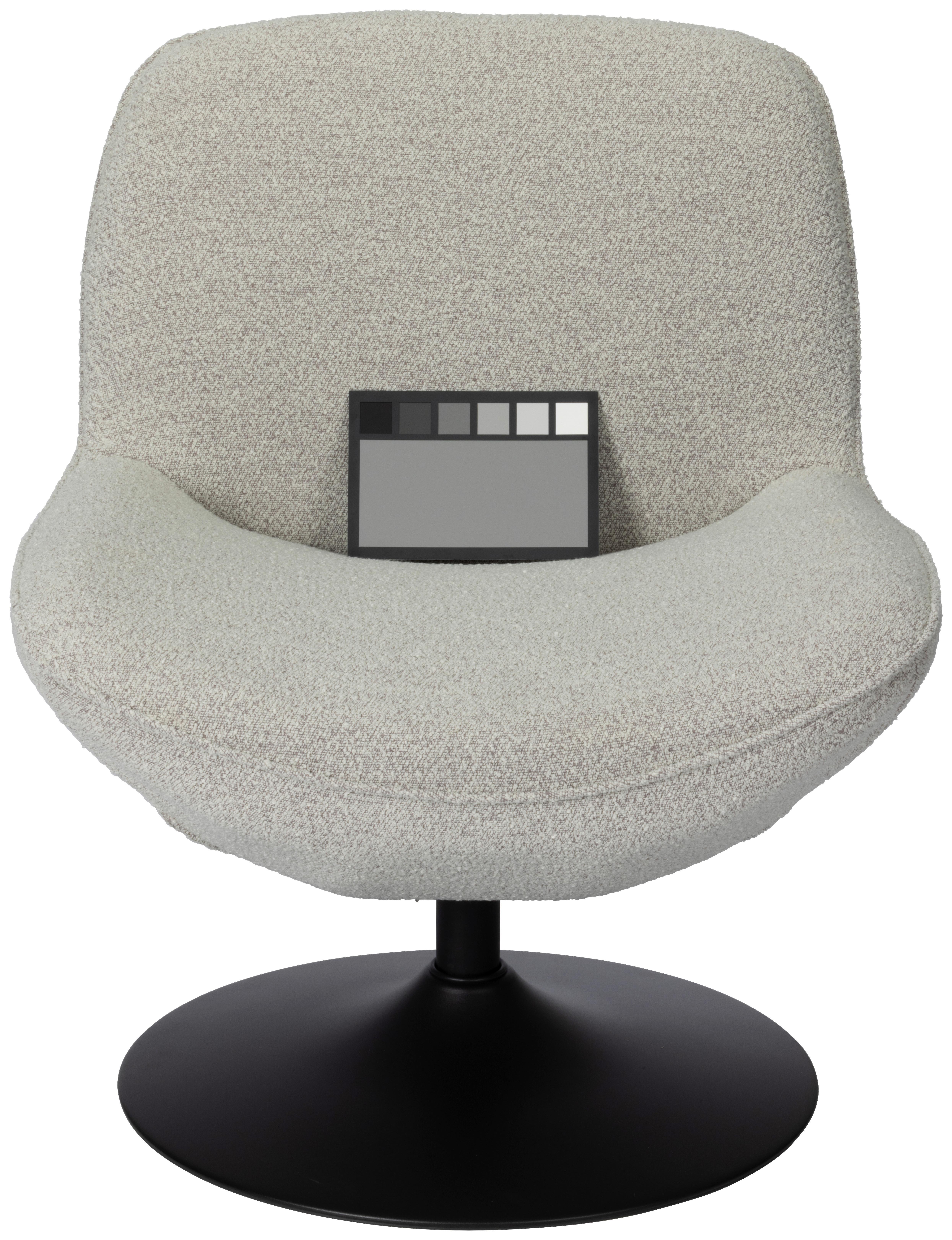 Relaxsessel Ramo Grau B: 69 cm - Schwarz/Grau, Basics, Textil/Metall (69/77/72cm) - Livetastic