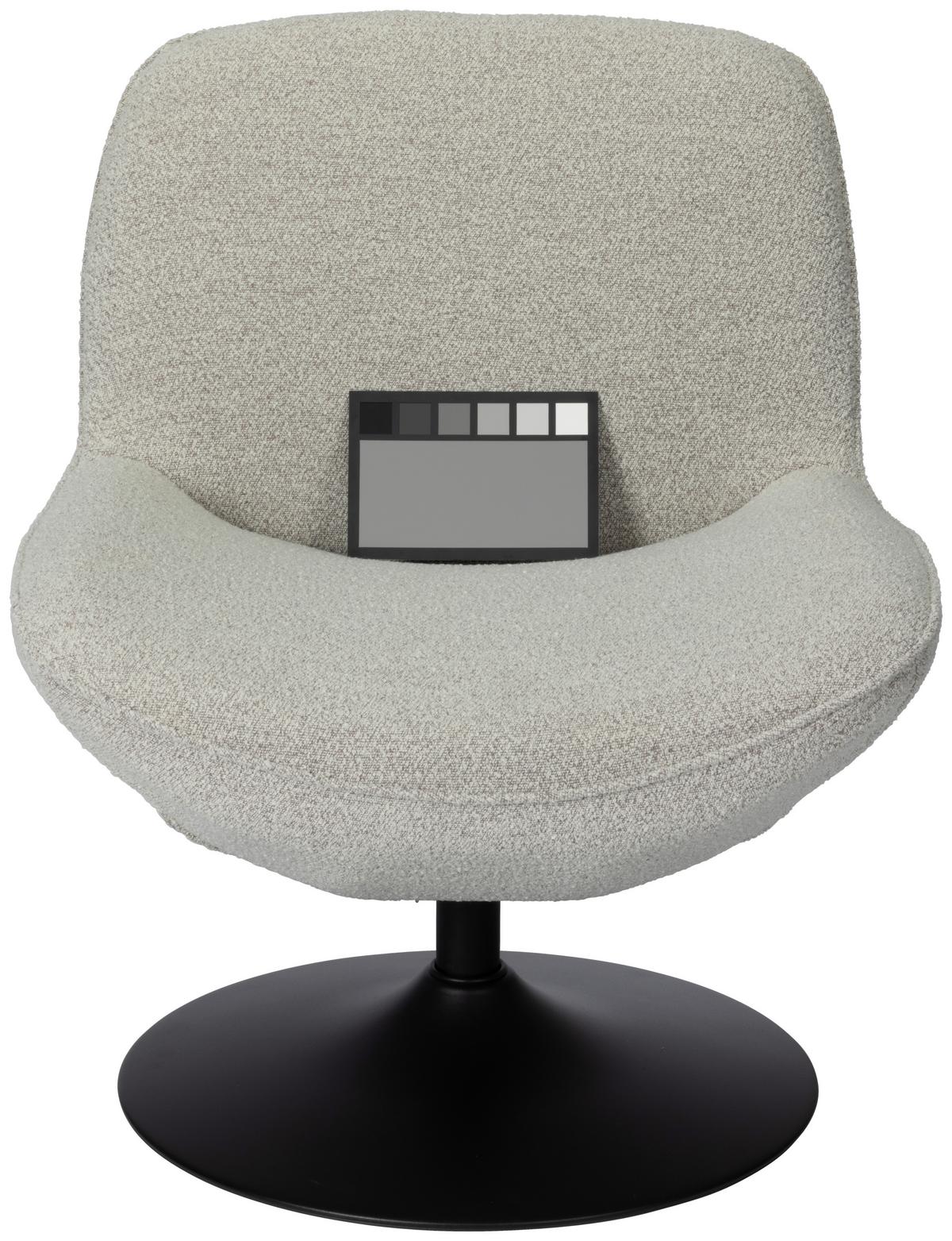 Relaxsessel Ramo Grau B: 69 Cm - Schwarz/Grau, Basics, Textil/Metall (69/77/72cm) - Livetastic