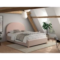 KINDER-/JUNIORBETT Moon Rosa 140x200cm - Rosa/Naturfarben, ROMANTIK / LANDHAUS, Holz/Textil (140/200cm) - Vipack