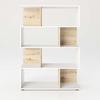 Regal Shelfy B: 103 cm Weiß/Eiche Artisan Dekor - Weiß/Eiche Artisan, MODERN, Holzwerkstoff (103/146/36cm) - MID.YOU