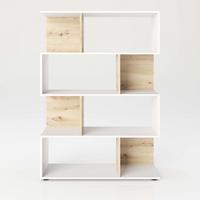 Regal Shelfy B: 103 Cm Weiß/eiche Artisan Dekor - Weiß/Eiche Artisan, MODERN, Holzwerkstoff (103/146/36cm) - MID.YOU