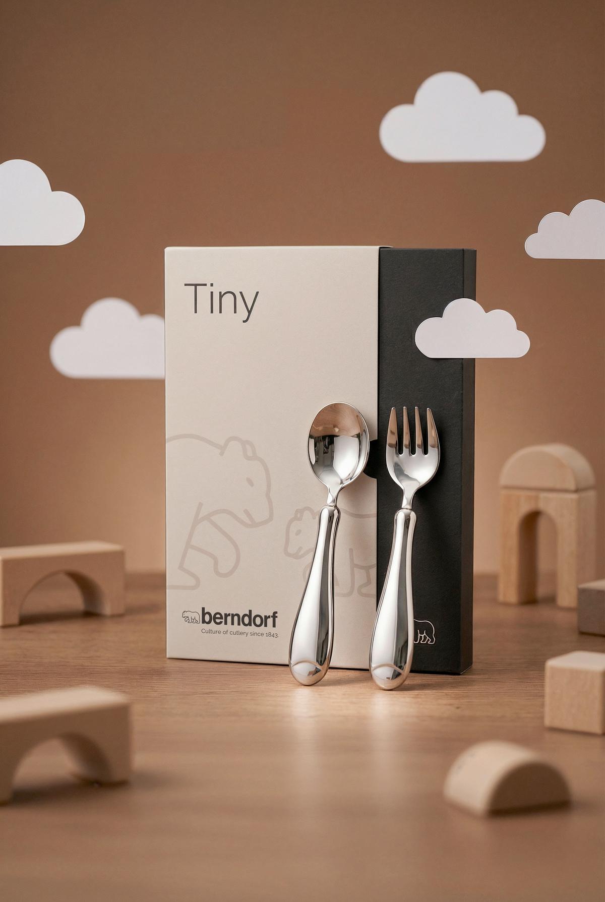 KINDERBESTECK TINY - Silberfarben, Basics, Metall (21/16/3cm) - Berndorf