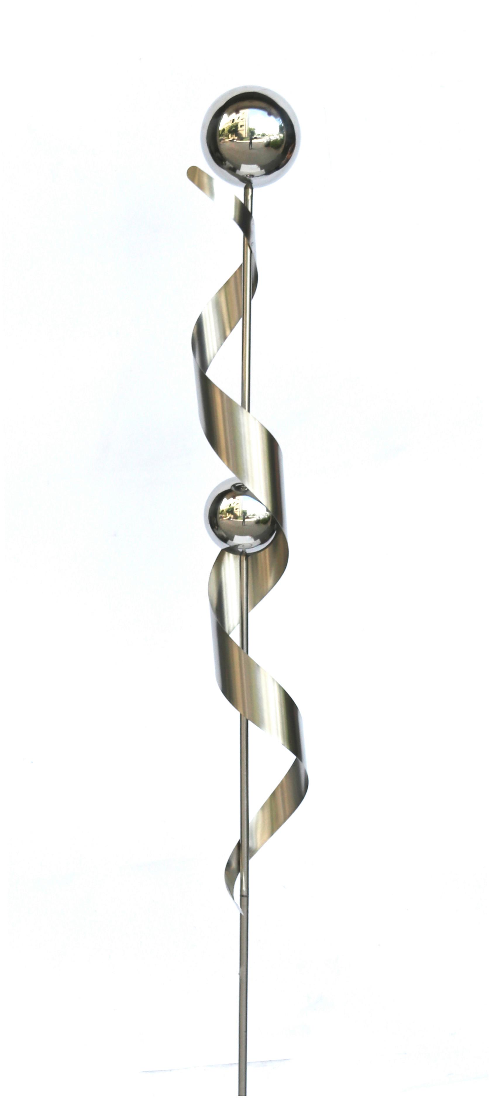 Gartenstecker Orion - Silberfarben, Basics, Metall - Gardenson