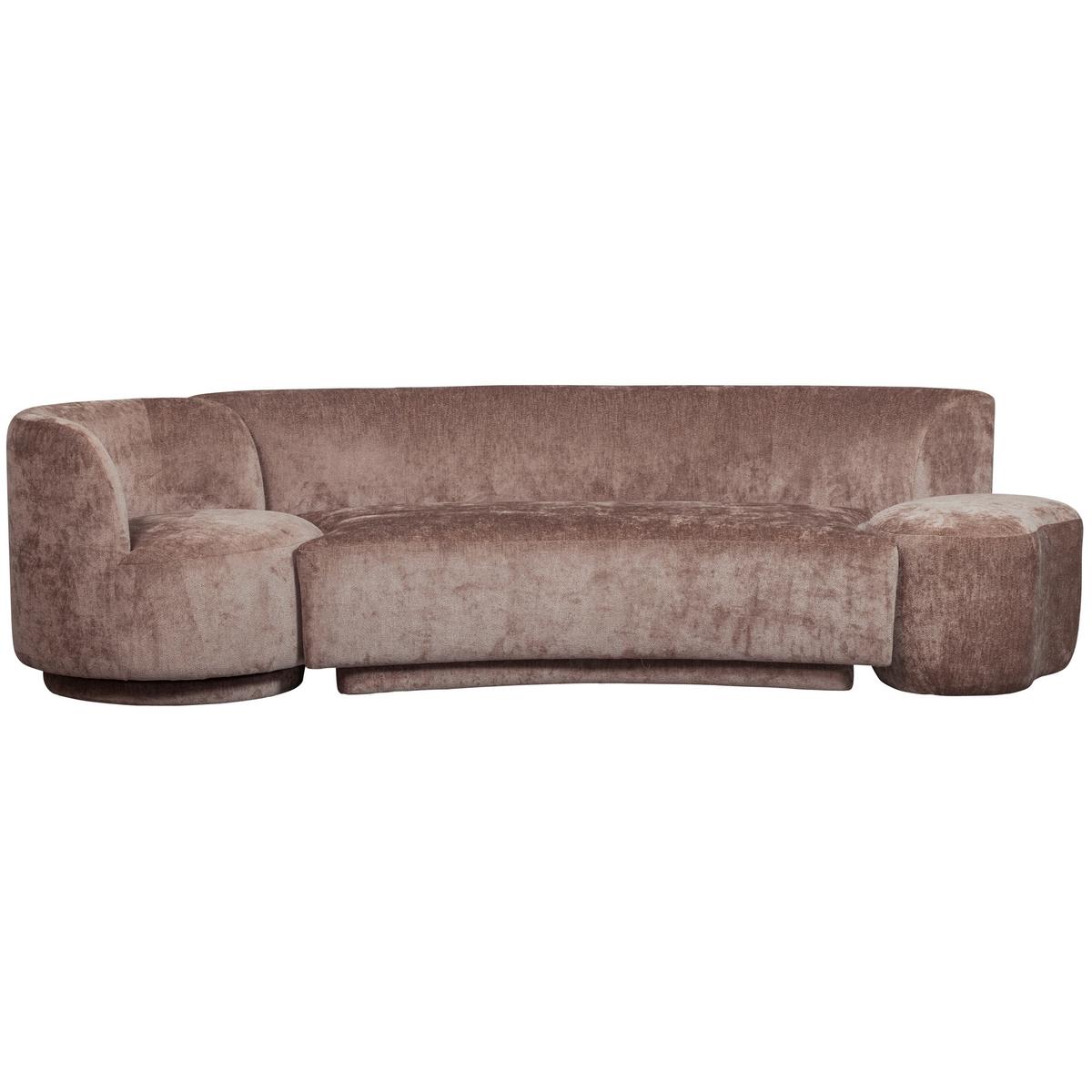 Bigsofa Popular Taupe B: 270 cm - Taupe, Design, Textil (270/72/97cm) - Livetastic