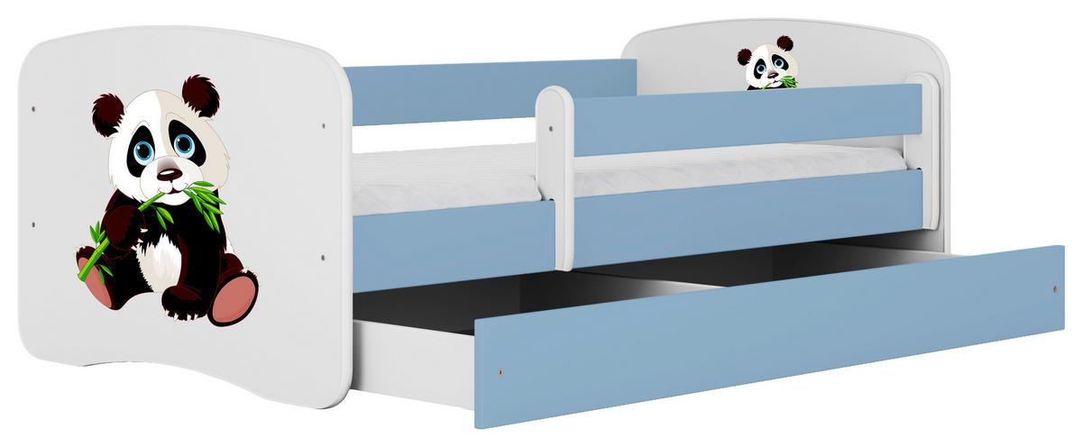 Kinder-/Juniorbett Babydreams inkl. Matratze 80x160 - Blau/Birkefarben, MODERN, Holz/Holzwerkstoff (80/160cm) - MID.YOU