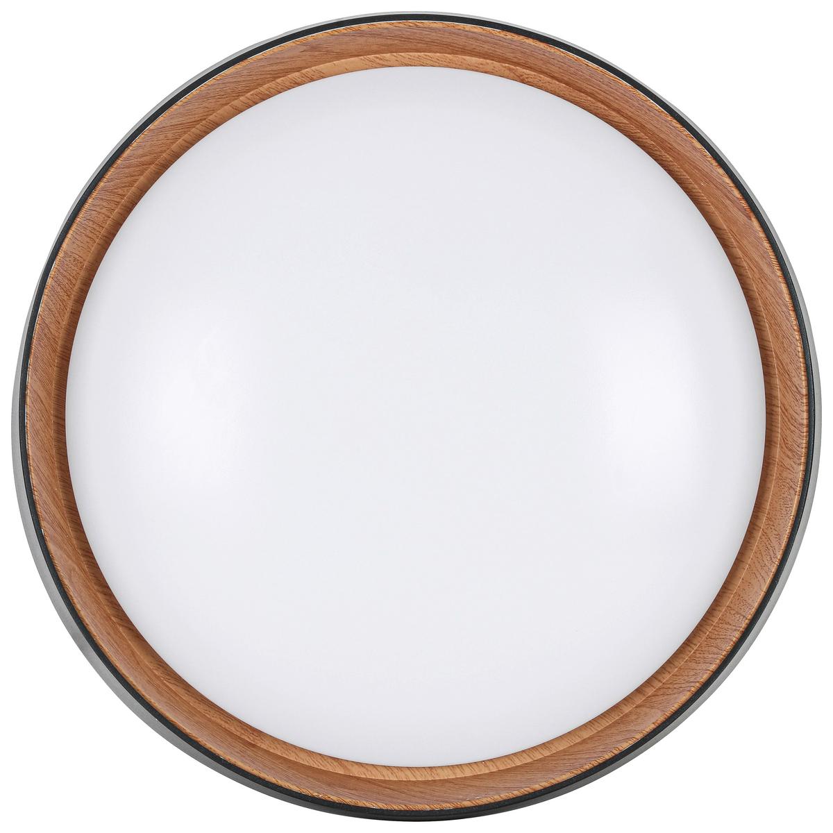 STROPNÉ LED SVIETIDLO LIA - biela, Konventionell, kov/drevo (39/7cm) - Mömax
