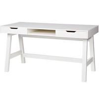 SCHREIBTISCH Nikki Weiß L: 140cm - Weiß, MODERN, Holz (140/62/75cm) - Livetastic