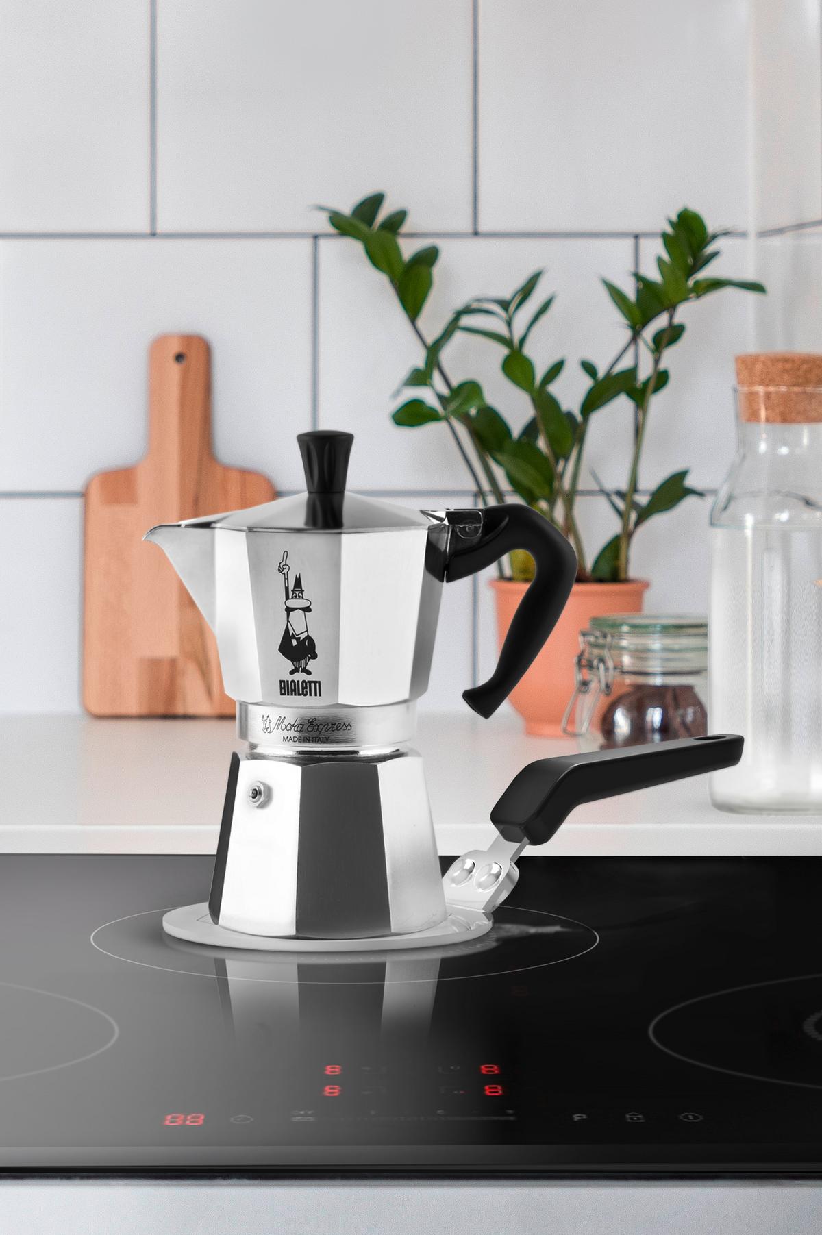 Induktionsadapterplatte Edelstahl - Edelstahlfarben, Basics, Kunststoff/Metall (25,5/13/5,5cm) - Bialetti