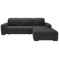 Ecksofa Vicari - Schwarz, MODERN, Textil (185/292cm) - Livetastic