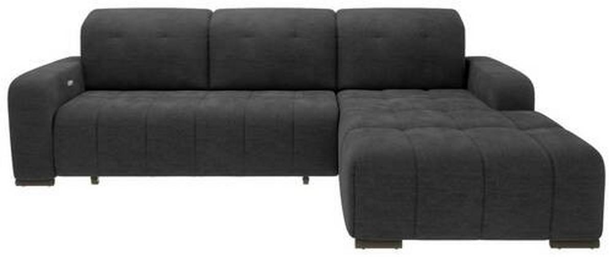 Ecksofa Vicari - Schwarz, MODERN, Textil (185/292cm) - Livetastic