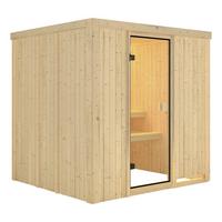 Sauna Cassis Mit Interner Steuerung 196x198x196 Cm - Naturfarben, MODERN, Holz (196/198/196cm) - Karibu