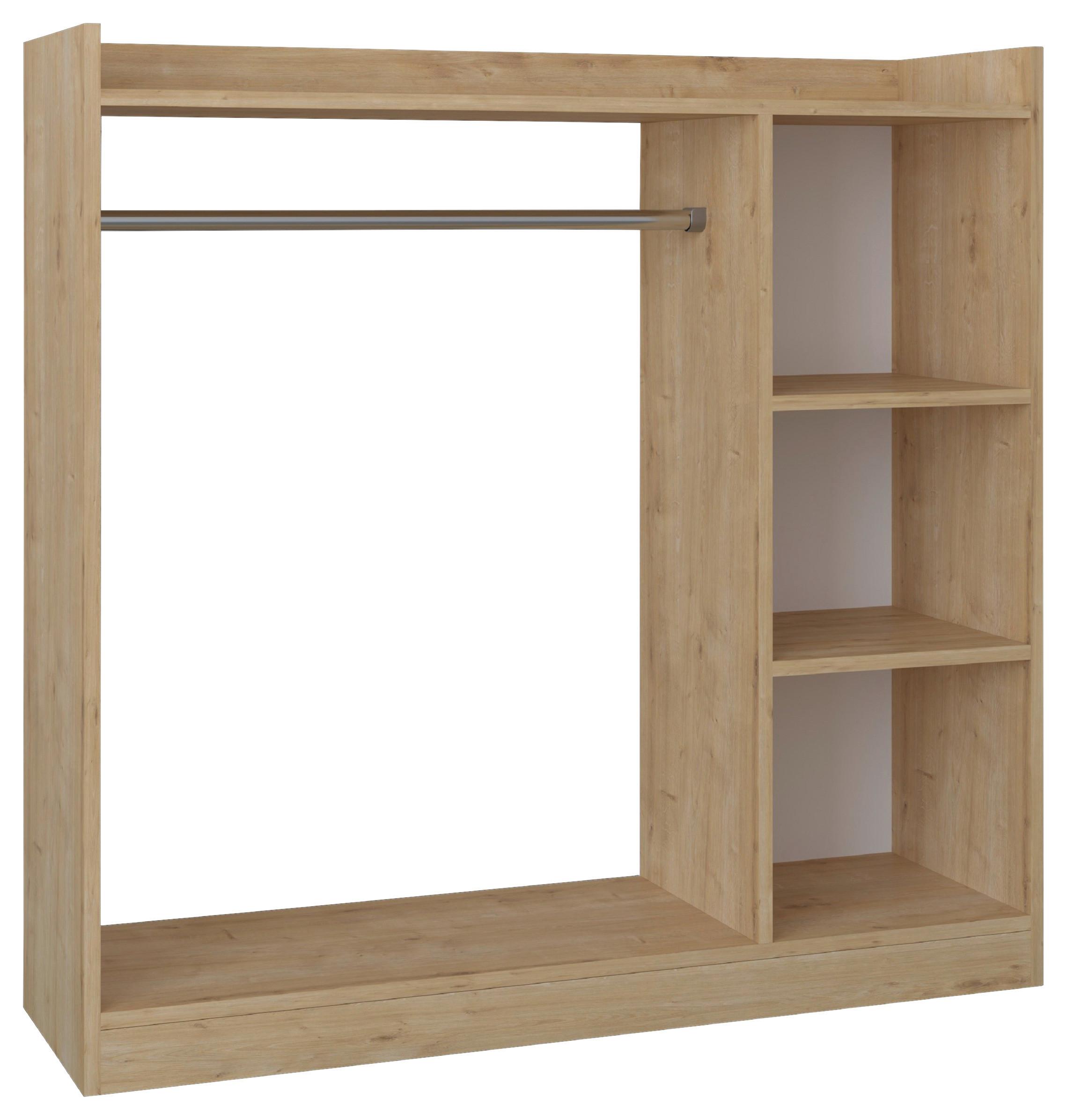 Kleiderschrank Palosa Honigeiche Dekor - Honigeiche, Design, Holzwerkstoff (124/120/35cm) - MID.YOU