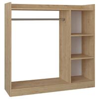 Kleiderschrank Palosa Honigeiche Dekor - Honigeiche, Design, Holzwerkstoff (124/120/35cm) - MID.YOU