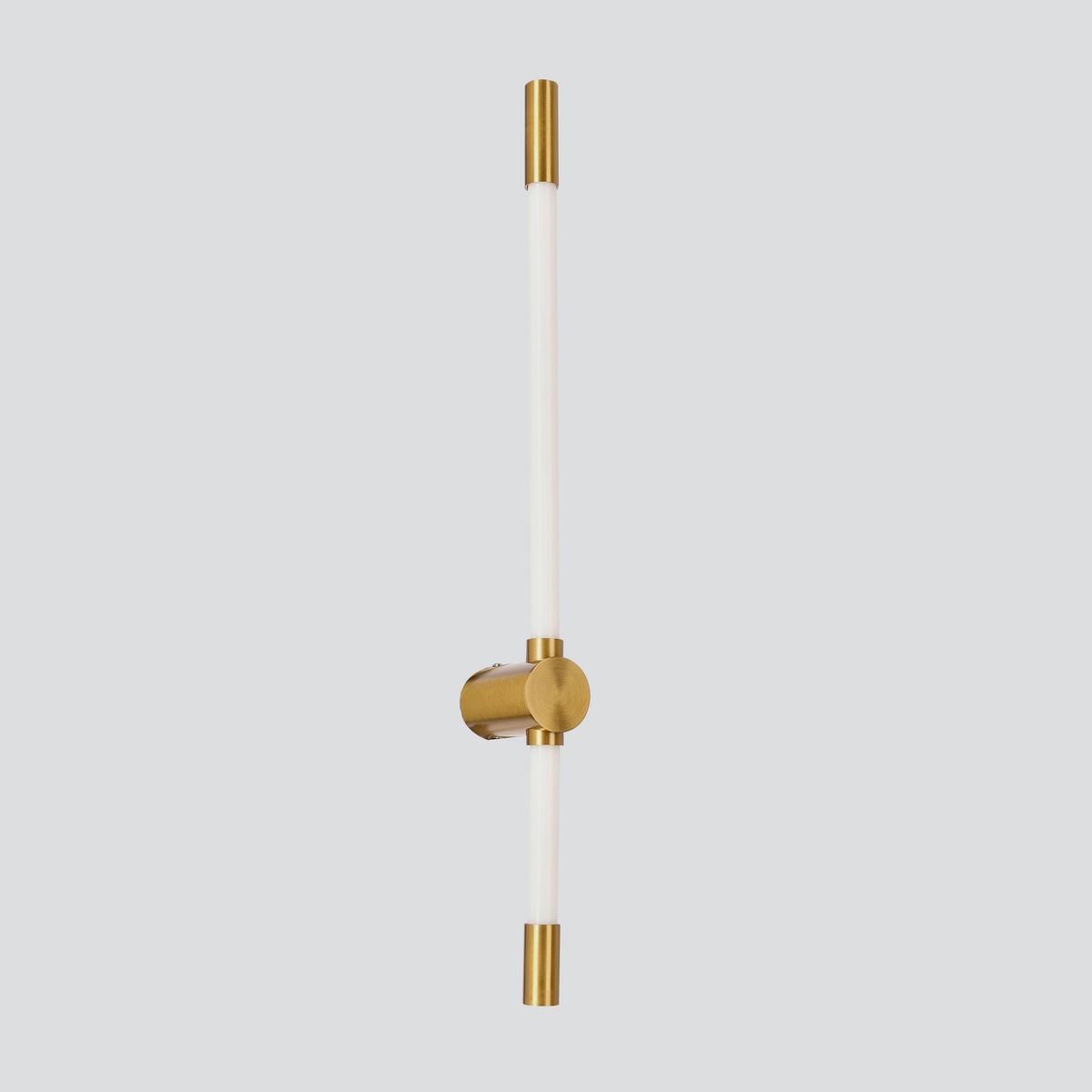 Led-wandleuchte 21-35721 Batuta 2 - Messingfarben/Weiß, KONVENTIONELL, Kunststoff/Metall (60.5/9/5cm)