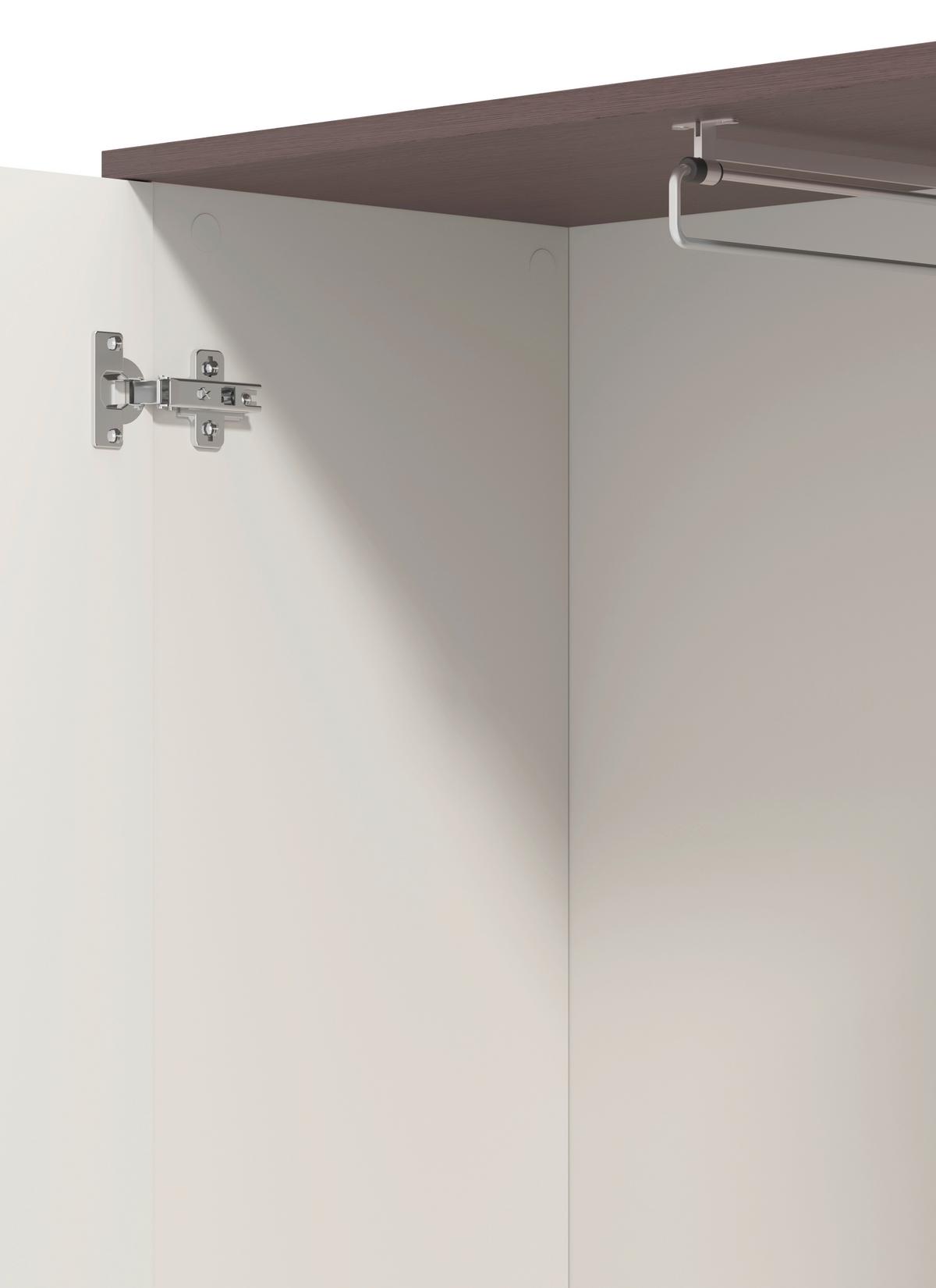 Előszobafal Canvey 115/197cm - kasmírszínű/sötét tölgy, Modern, faalapú anyag (115,5/197/35cm)