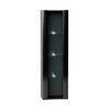 Hängevitrine Wandvitirine Vivien 09 Led - Schwarz Hochglanz/Schwarz, Design, Glas/Holzwerkstoff (40/140/30cm) - Livetastic