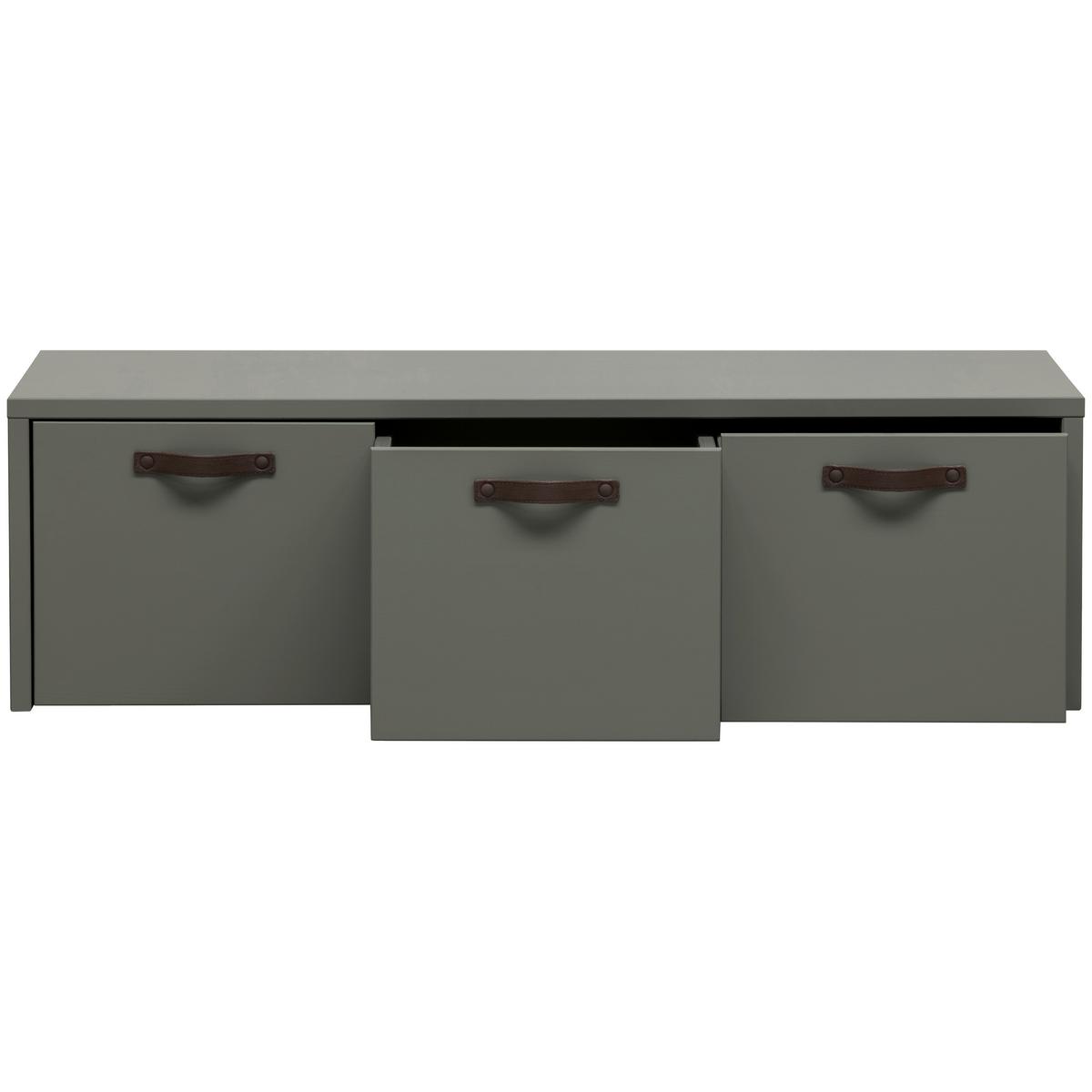 SITZBANK Stage Grün B: 120cm - Grün, Design, Holz (120/36/50cm) - Livetastic