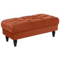 Hocker Cupido - Rostfarben/Schwarz, Design, Textil (110/44/56cm) - MID.YOU