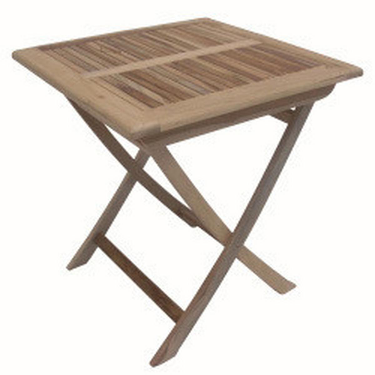 Gartenmöbel Set 3-tlg. Java Teakholz - Teakfarben, Basics, Holz (70/59/105cm) - Gardenson