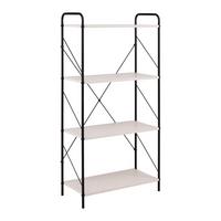 REGÁL TOM -EXKLUSIV- - čierna/kašmírová, Modern, kov/kompozitné drevo (63.2/125/30cm) - Mömax