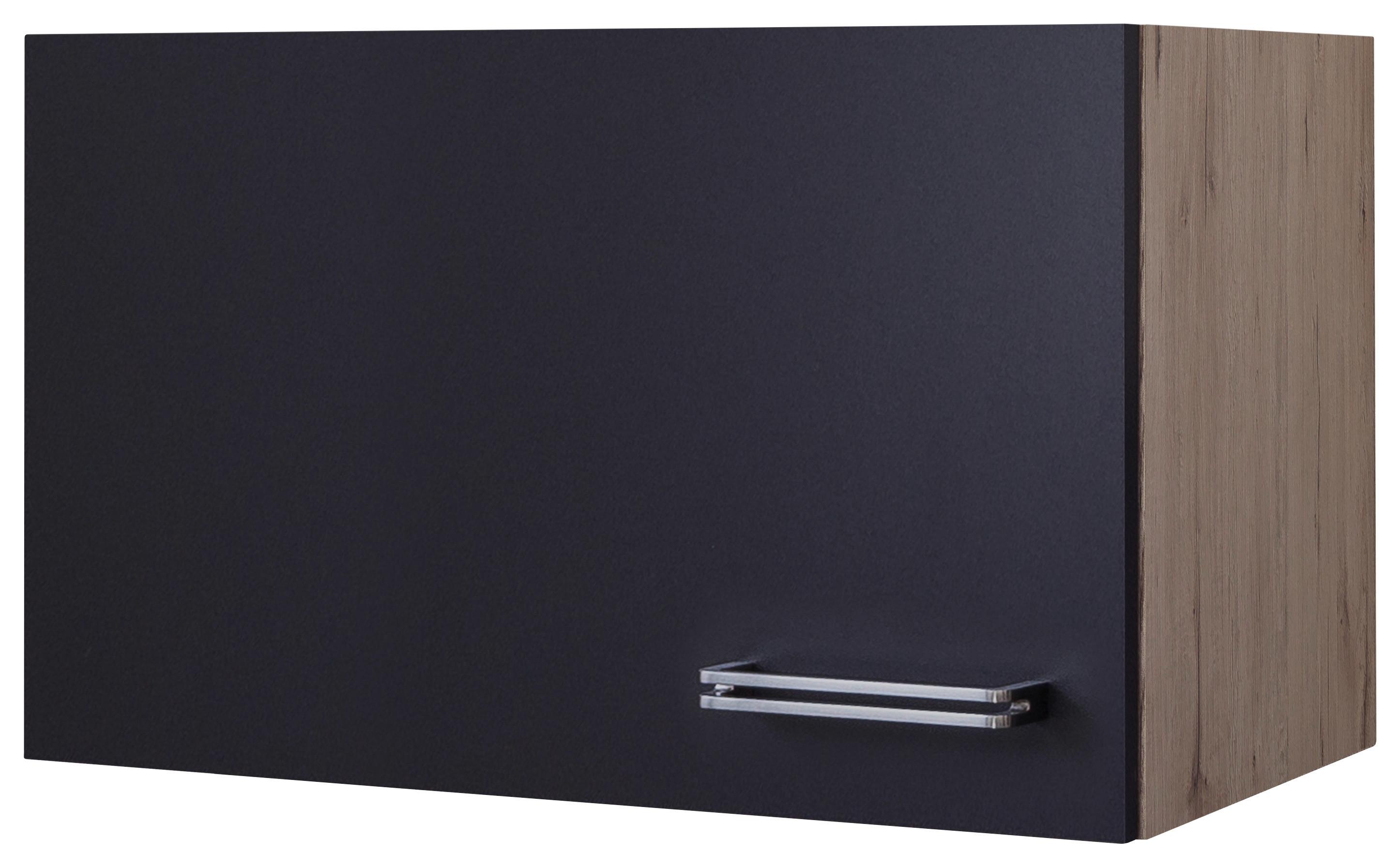 KUCHYŇSKÁ HORNÍ SKŘÍŇKA MILANO - barvy dubu/antracitová, Moderní, kov/kompozitní dřevo (60/32/32cm)