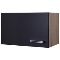 KUCHYŇSKÁ HORNÍ SKŘÍŇKA MILANO - barvy dubu/antracitová, Moderní, kov/kompozitní dřevo (60/32/32cm)