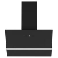 DUNSTABZUGSHAUBE Schwarz B: 59,5cm - Schwarz, Trend, Glas/Metall (59,5/74,5/38,3cm) - Respekta