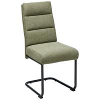 Schwingstuhl Hilal - Schwarz/Grün, LIFESTYLE, Holz/Textil (45/94/62cm) - MID.YOU