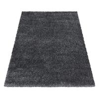 Hochflor Teppich Grau Naturfaser Brilliant 120x170cm - Grau, Basics, Textil (120/170cm)