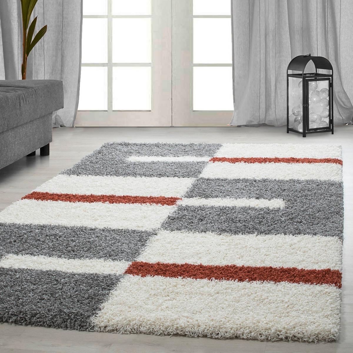 Hochflor Teppich Terra Cotta Gala 280x370 cm - Terracotta, Design, Textil (280/370cm)