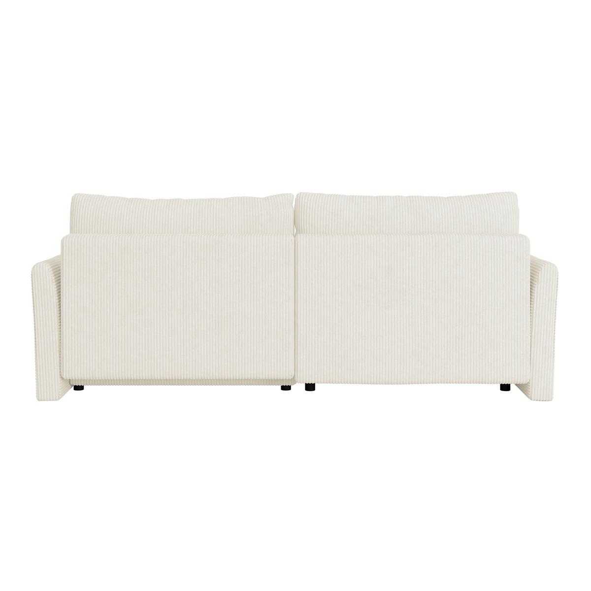 Ecksofa Mit Schlaffunktion Sonos, Beige 228x146 Cm - Ecru/Beige, MODERN, Textil (228/146cm)