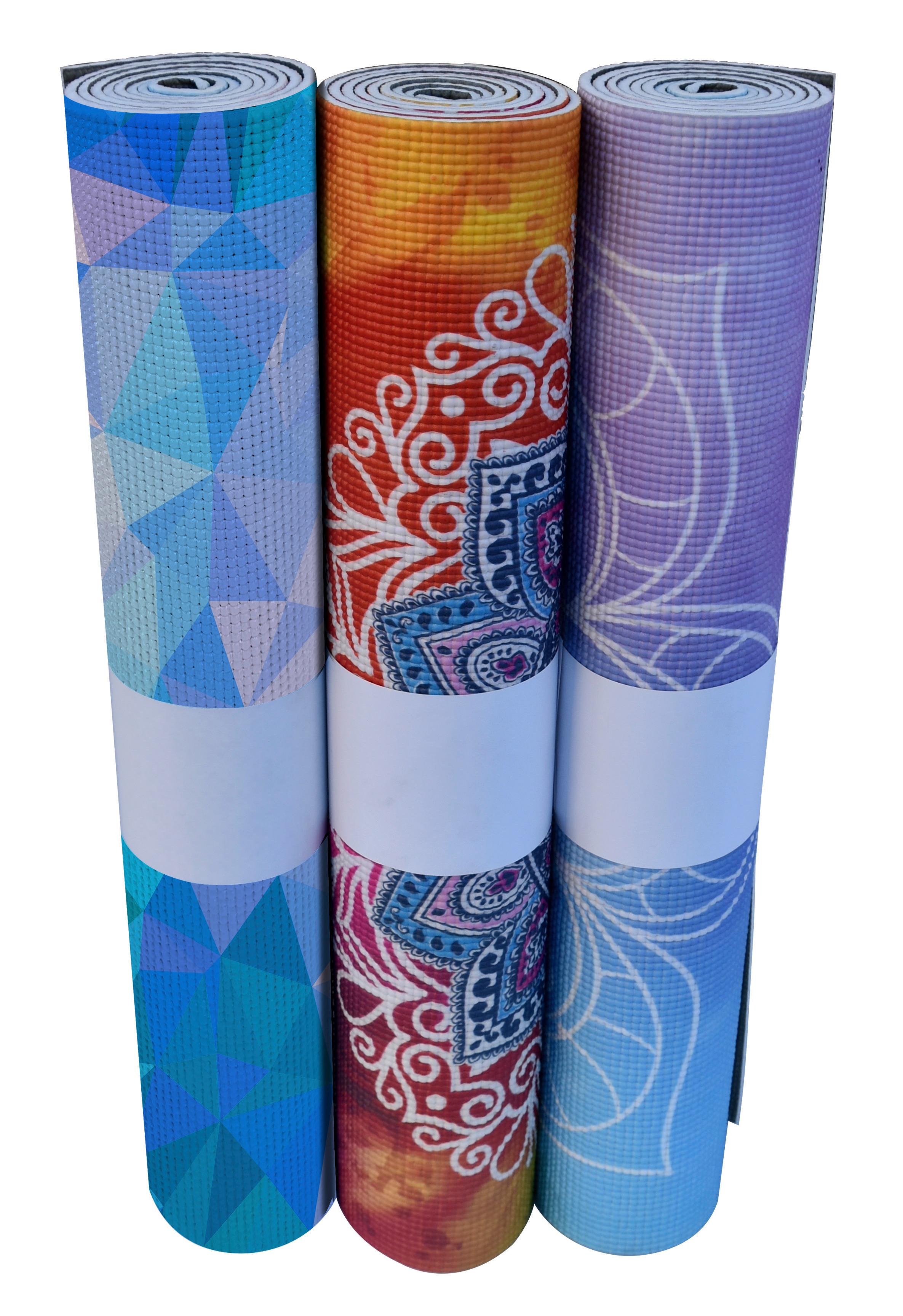 Yogamatte Ella Kunststoff Bunt Gemustert 61x173 cm - Multicolor, ROMANTIK / LANDHAUS, Textil (61/173cm) - James Wood