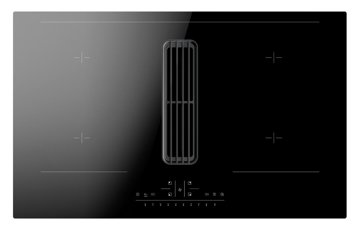 Kochfeld-Dunstabzug-Kombi Dhki 752 800 C - Schwarz, Basics, Glas (83/20/51cm) - Amica