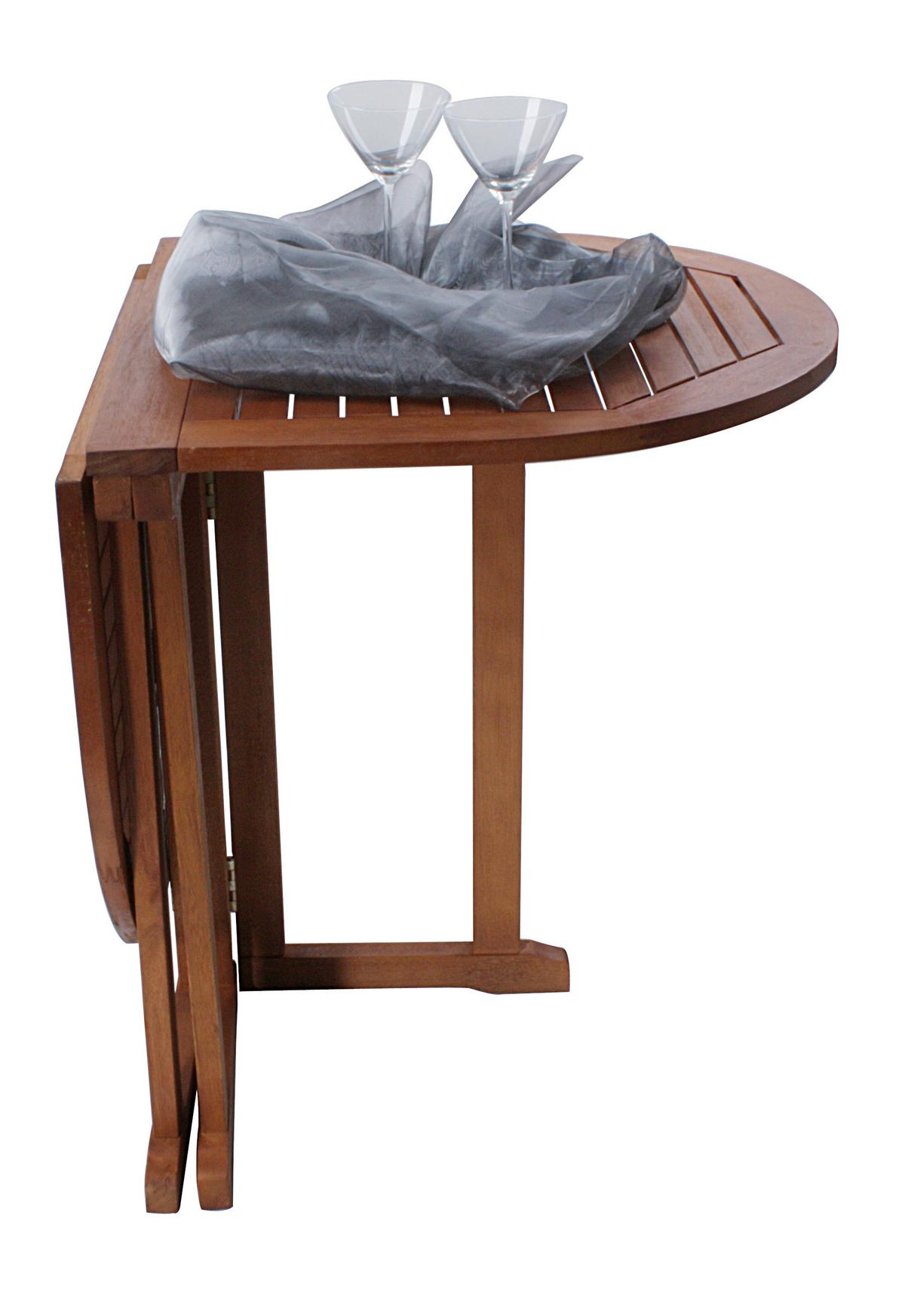 Balkontisch Baltimore Eukalyptosholz Klappbar - Braun, Basics, Holz (120/73/70cm)