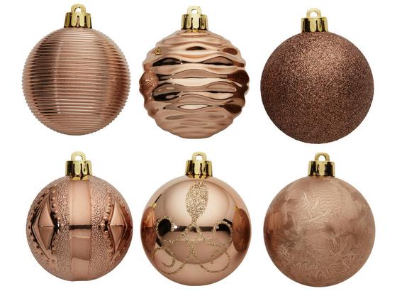 Christbaumkugel-Set Melia - Rostfarben, MODERN, Kunststoff (6cm) - Luca Bessoni Christbaumkugel-Set Melia - Rostfarben, MODERN, Kunststoff (6cm) - Luca Bessoni