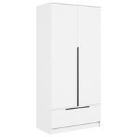 ŠATNÍ SKŘÍŇ SPIRIT - bílá/černá, Konvenční, kov/kompozitní dřevo (90,2/192,9/51cm) - MID.YOU