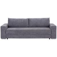 Velká rozkládací pohovka Garcia, šedá - šedá, Moderní, textil/plast (250/84/105cm) - Ondega