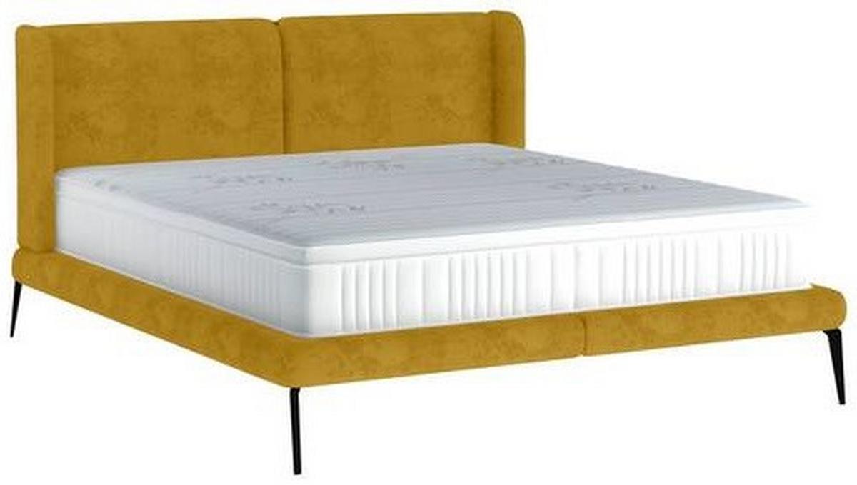 Polsterbett Tessina Sorisso - Gelb/Schwarz, MODERN, Textil (180/200cm) - Livetastic