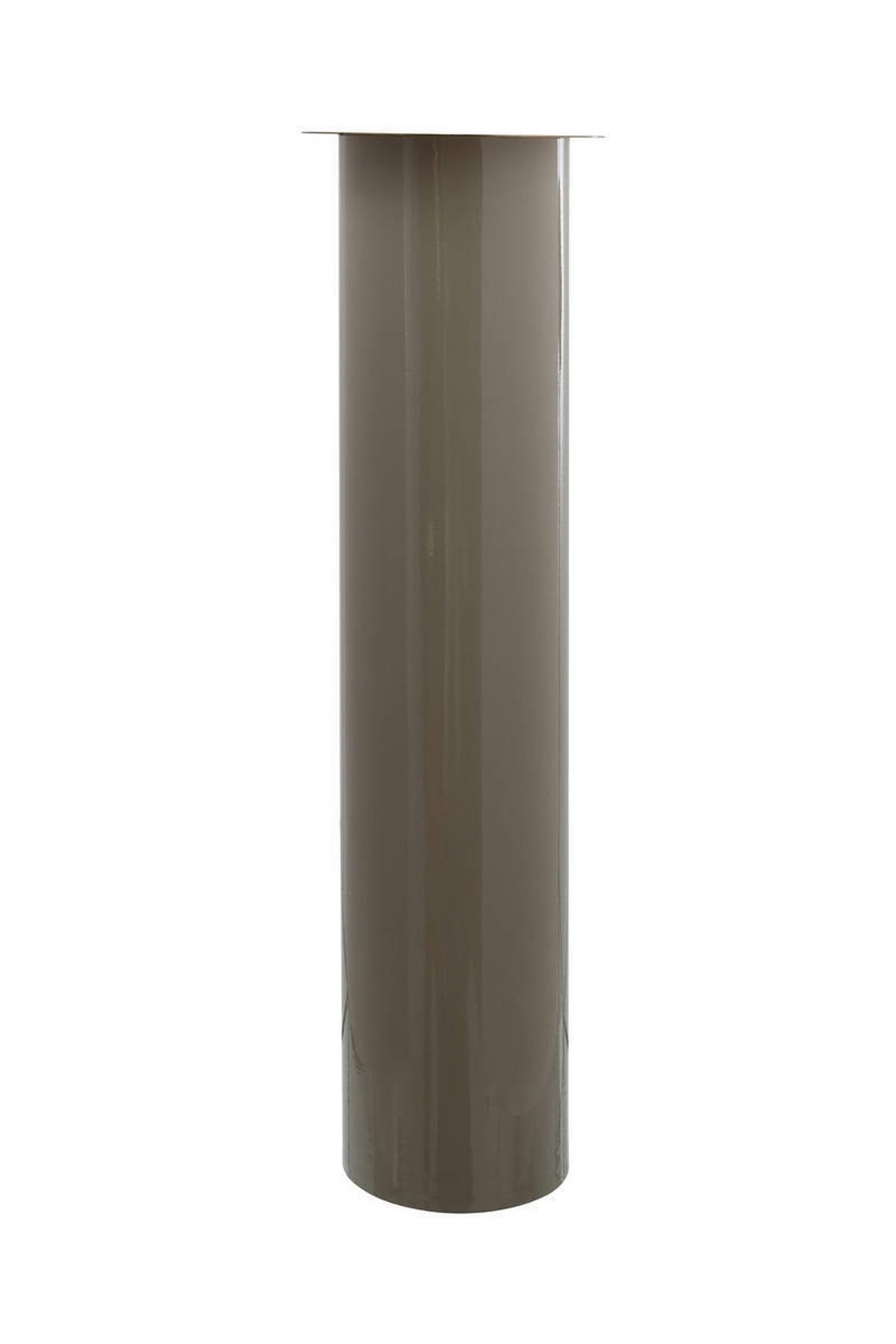 Kerzenständer Art Deco Eisen Taupe/goldfarben - Taupe/Goldfarben, Trend, Metall (20/70/20cm) - Kayoom