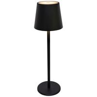 Újratölthető Asztali Lámpa Emily - fekete, Basics, műanyag/fém (11,5/36cm) - Luca Bessoni