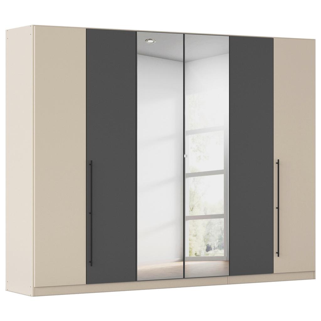 Kleiderschrank Safari mit Spg. Grau/Champagner B: 271cm