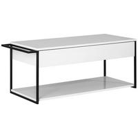 Waschtischunterschrank New York B: 107,5 cm Weiß - Schwarz/Weiß, MODERN, Holzwerkstoff/Metall (107,5/43,5/47,5cm) - MID.YOU