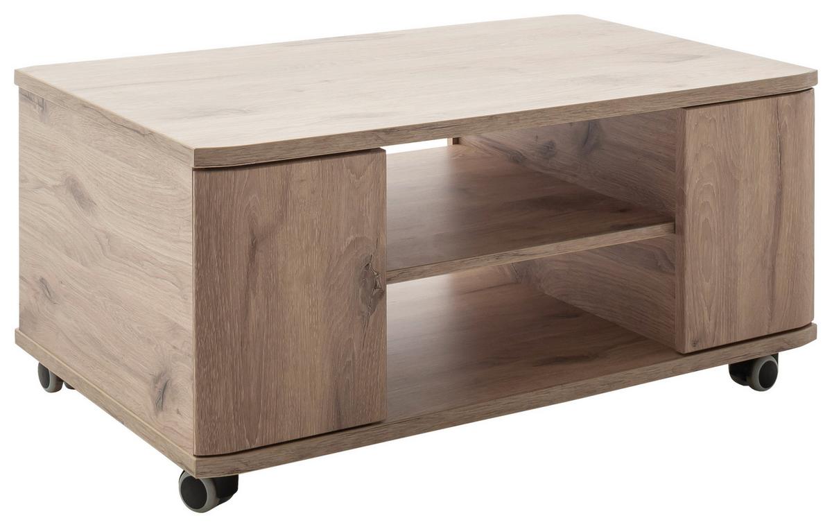 Couchtisch Prato Eichefarben B: 92 cm - Eichefarben, Design, Holzwerkstoff (92/43/55cm) - MID.YOU