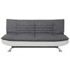2-Sitzer-Sofa Mit Schlaffunktion Faith B: 196 cm - Chromfarben/Weiß, Design, Textil (196/91/98cm) - MID.YOU
